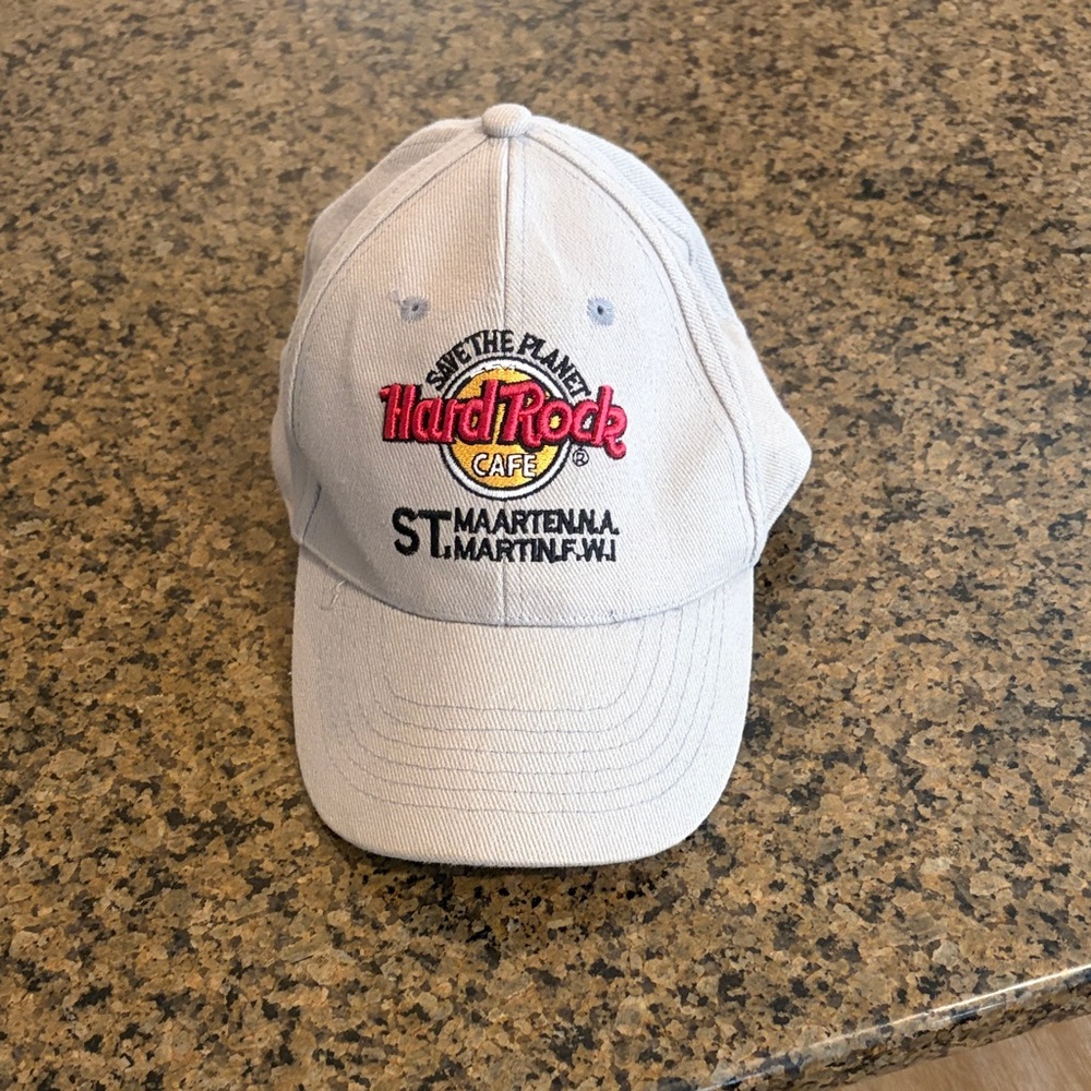 Hard Rock Cafe Gray Cap with red Logo